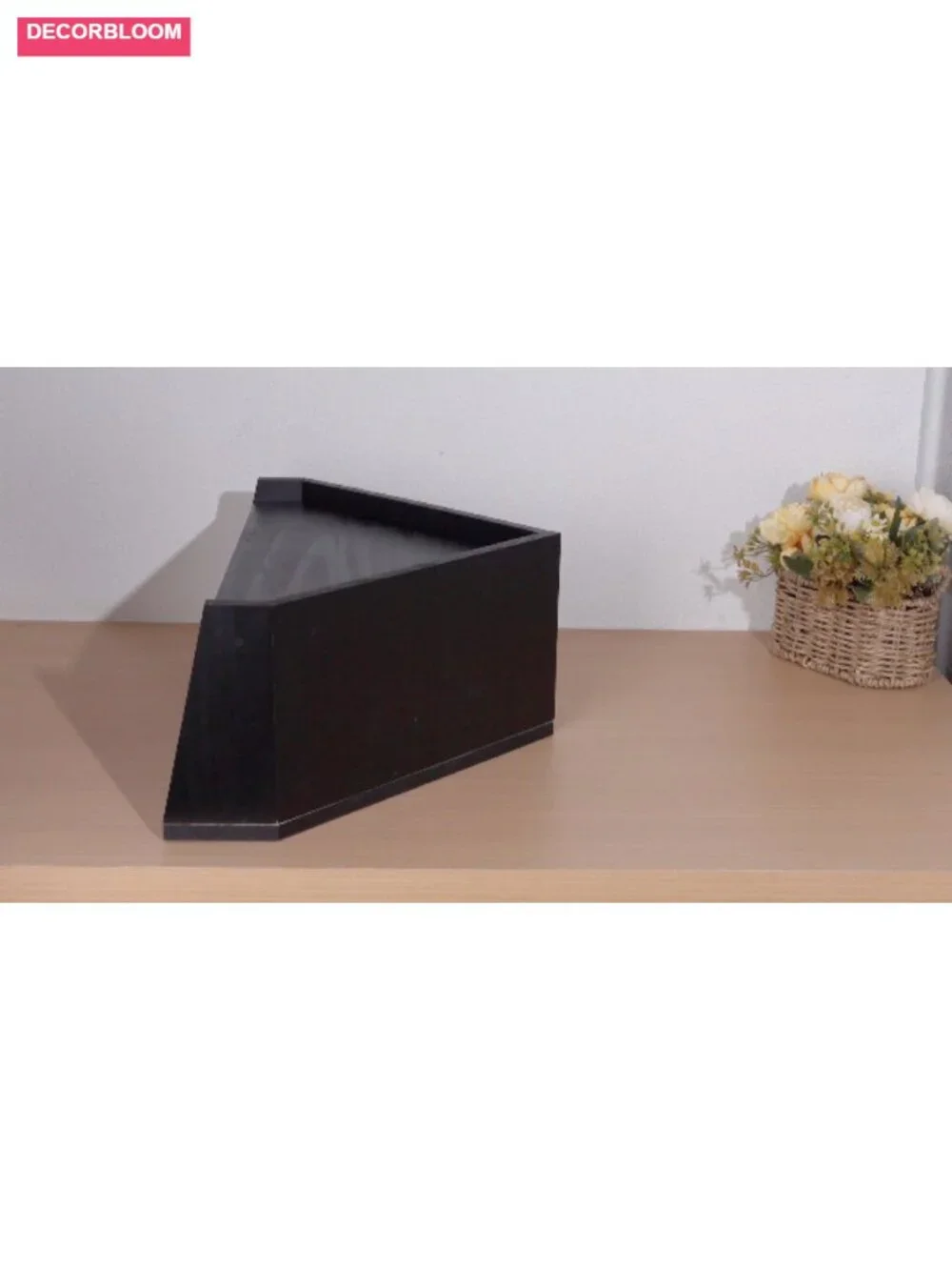 Corner Bread Box Wooden Farmhouse with Window Bread Storage